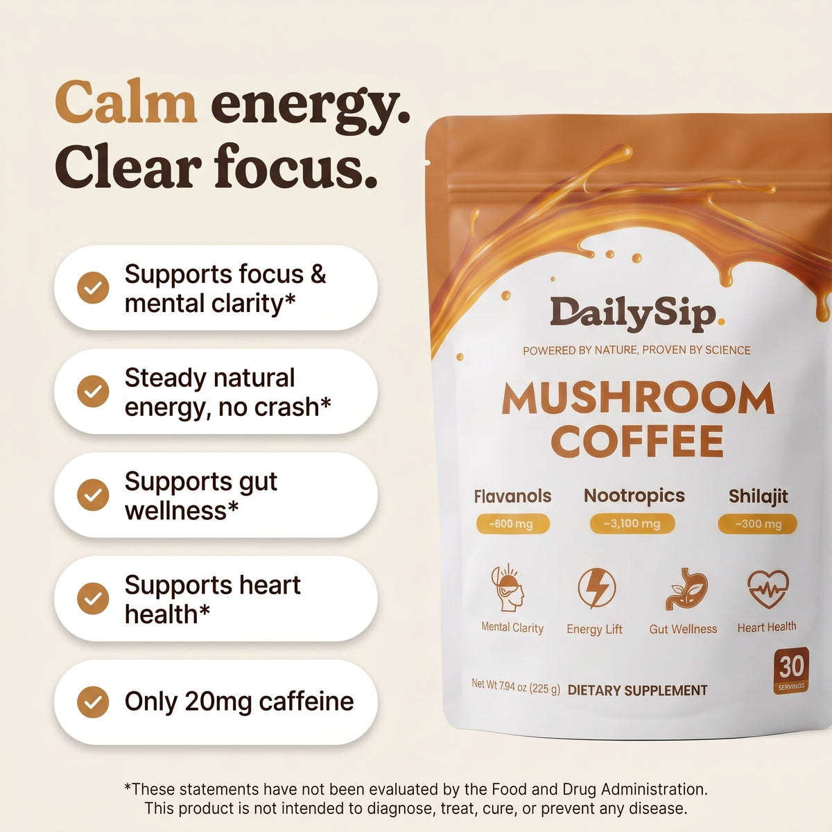 DAILYSIP MUSHROOM COFFEE