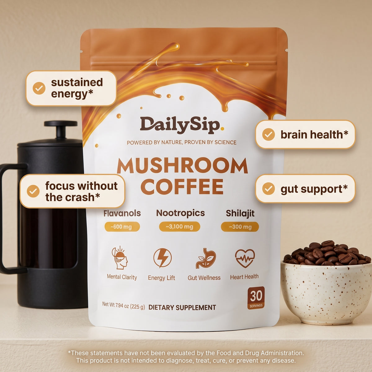 DAILYSIP MUSHROOM COFFEE